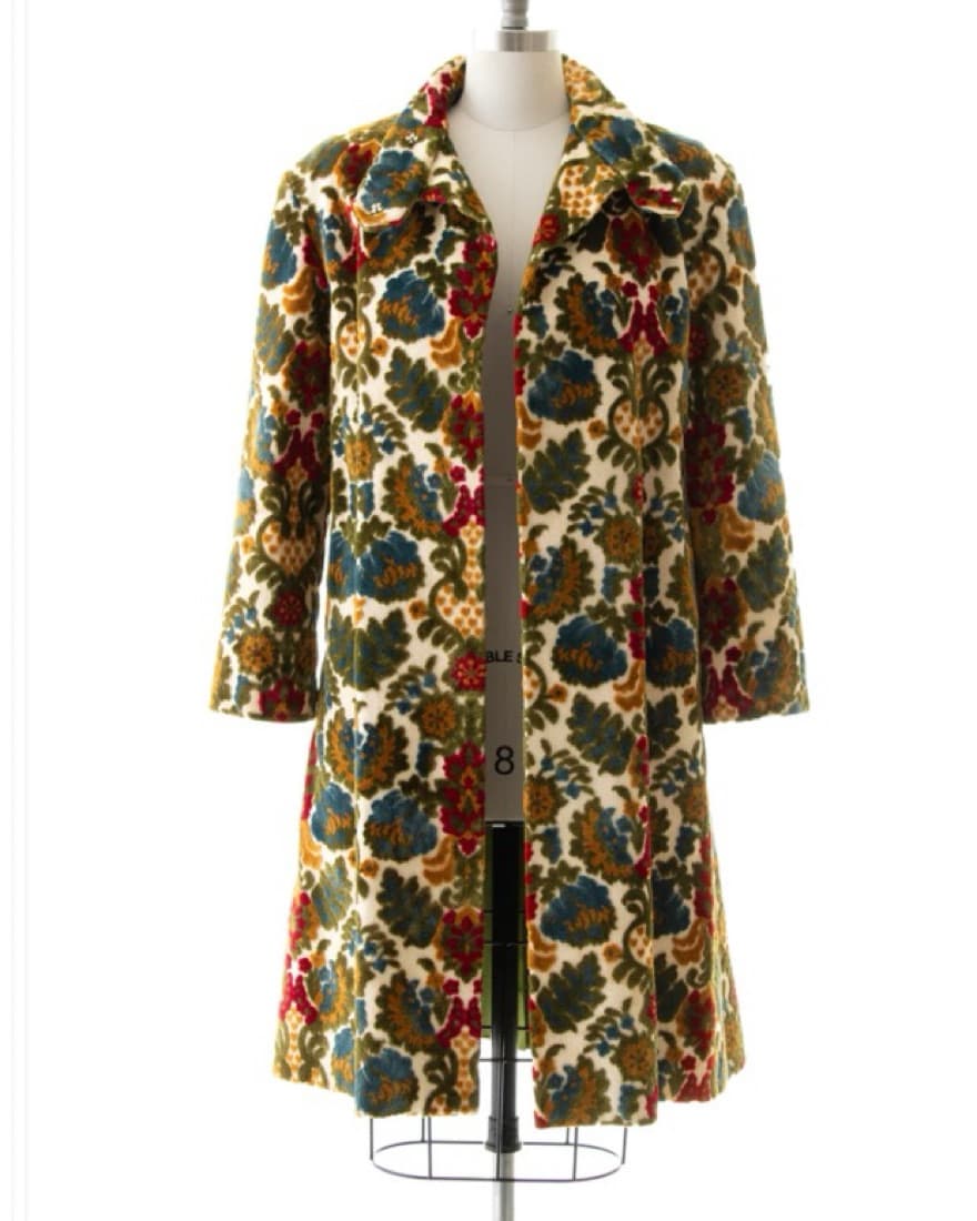 60/70s Floral Tapestry Coat  - Image 1