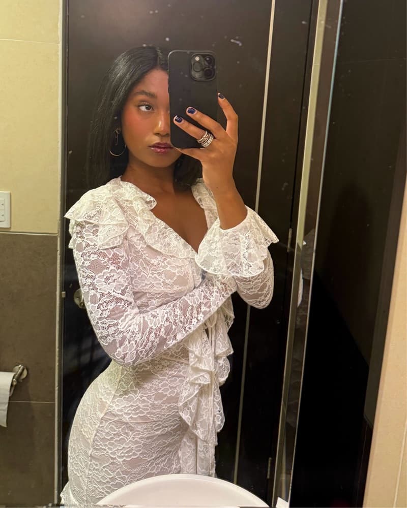 Raga Malek Haifa White Lace Dress - Image 2