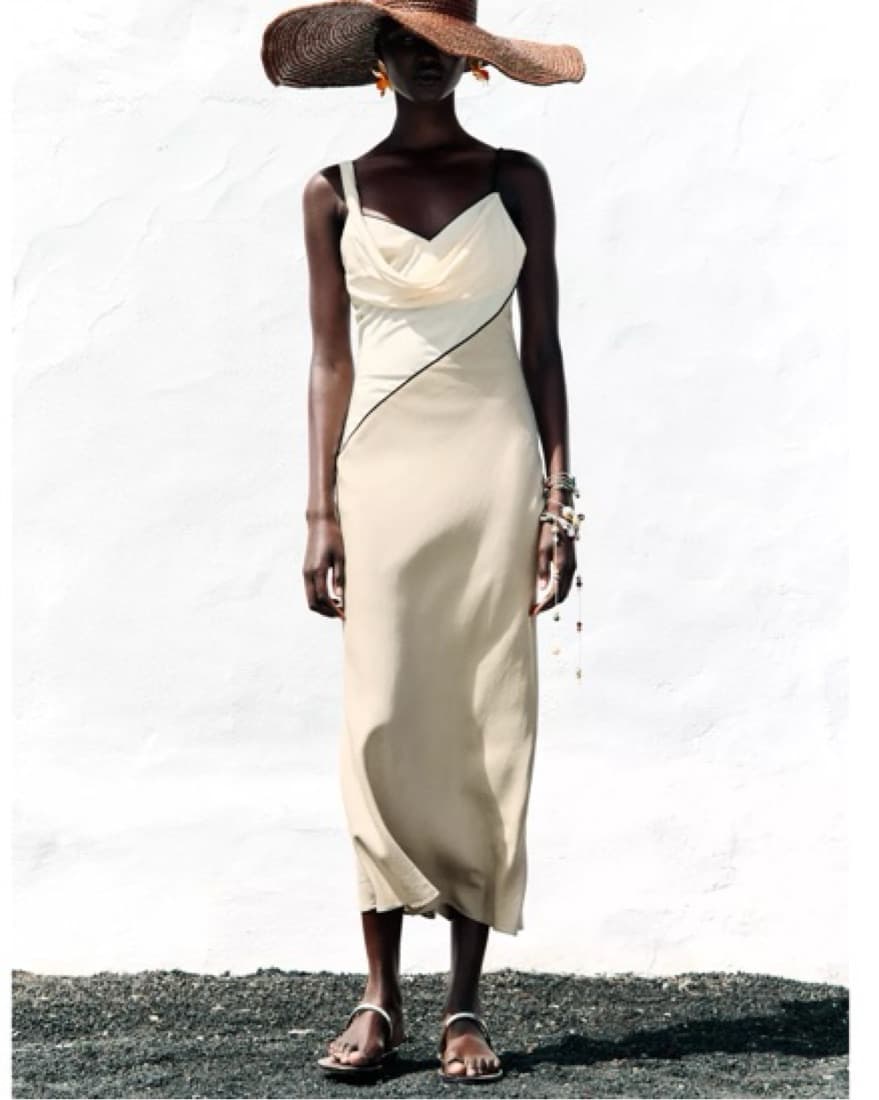 Combination Midi Dress - Image 1