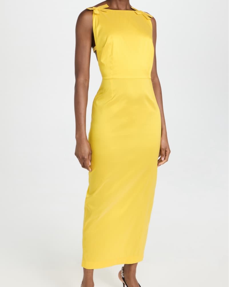 Vibrant Yellow Kim Midi Dress  - Image 1