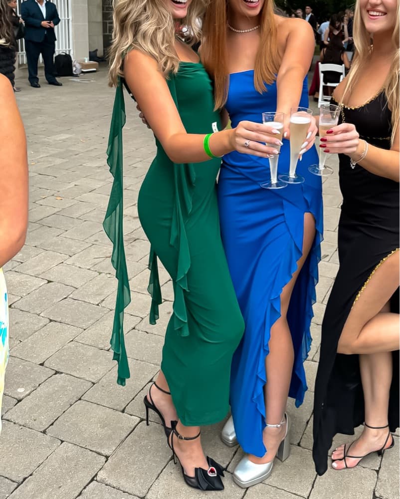 Navy blue Flowy Summer Dress - Image 6