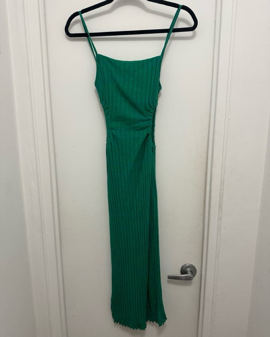 Green Halter Midi Dress - Image 6