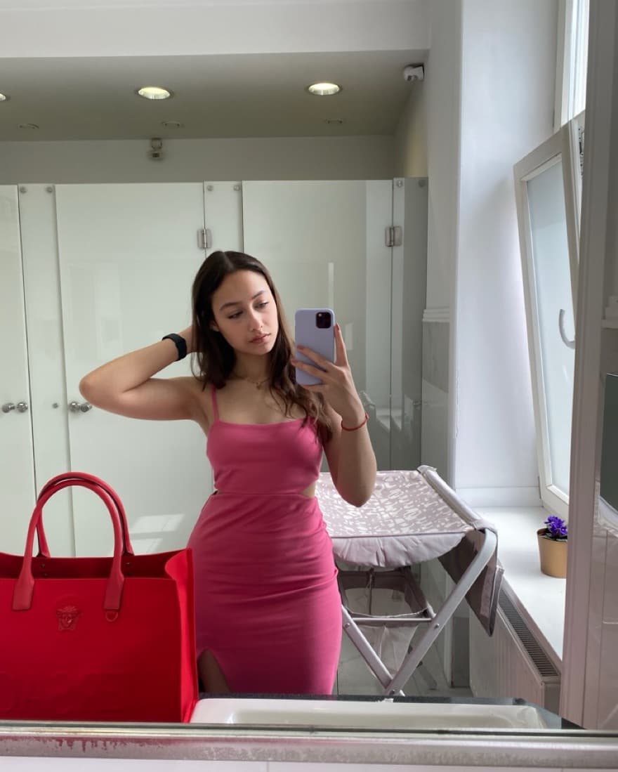 Bubblegum Pink Cutout Dress - Image 5