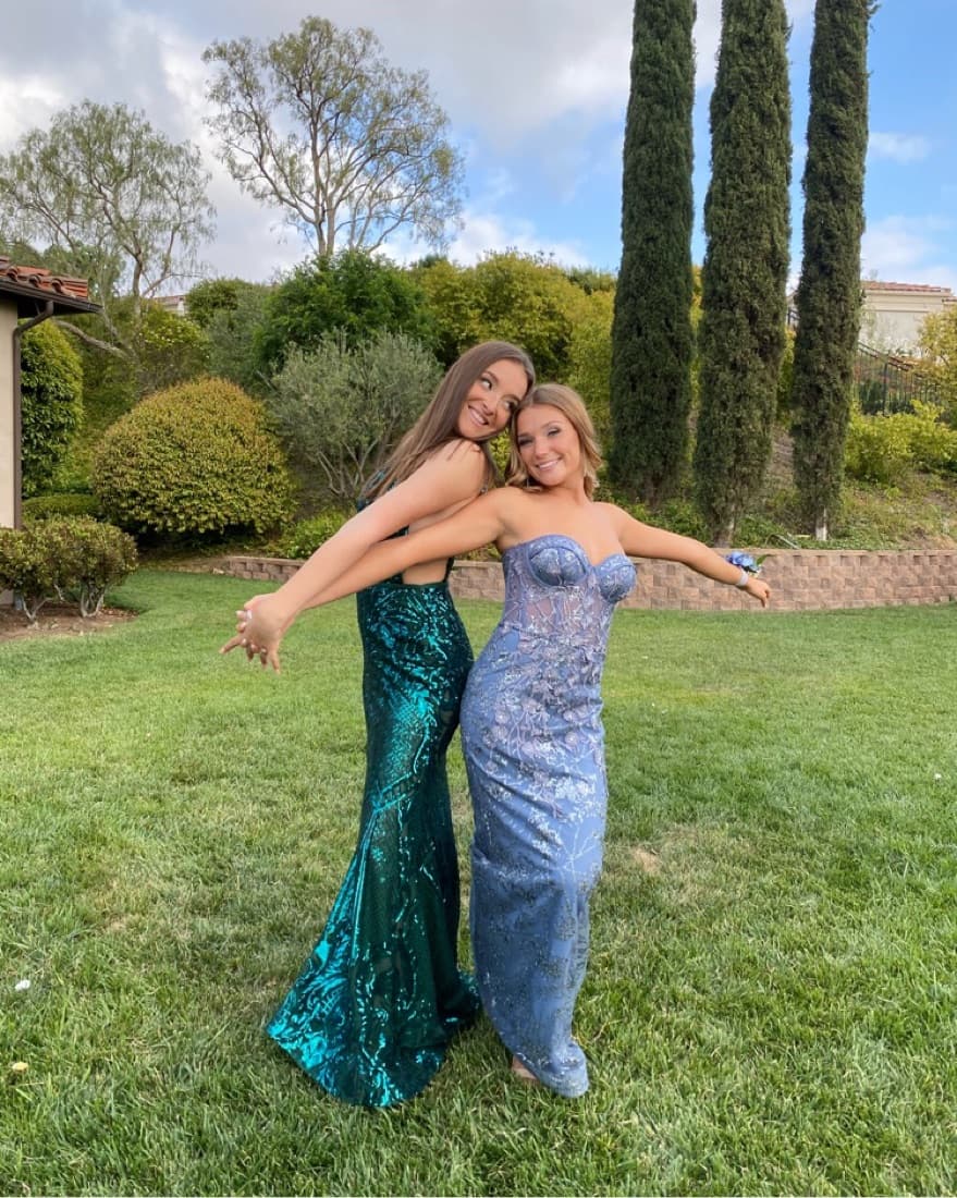 René Atelier Green Sequin Gown  - Image 4
