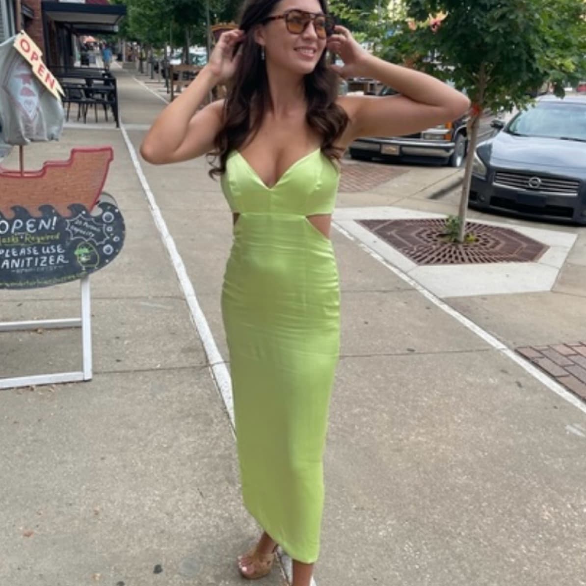 Green Midi Dress  - Image 1