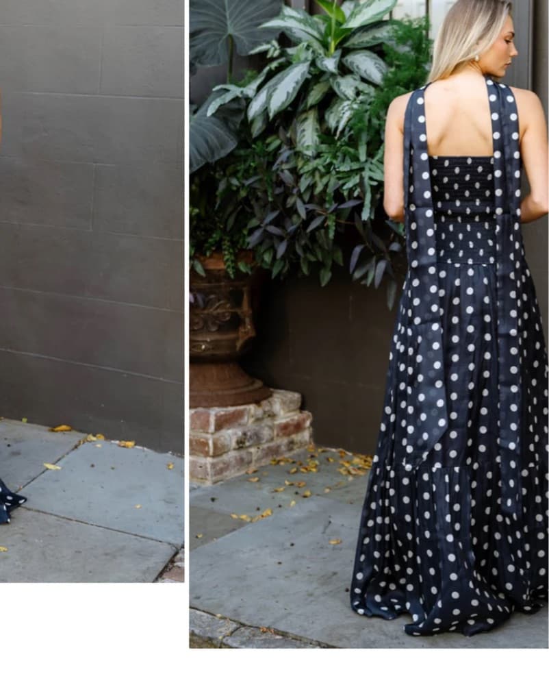 Lulakate Elegant Polka Dot Maxi Dress - Image 3