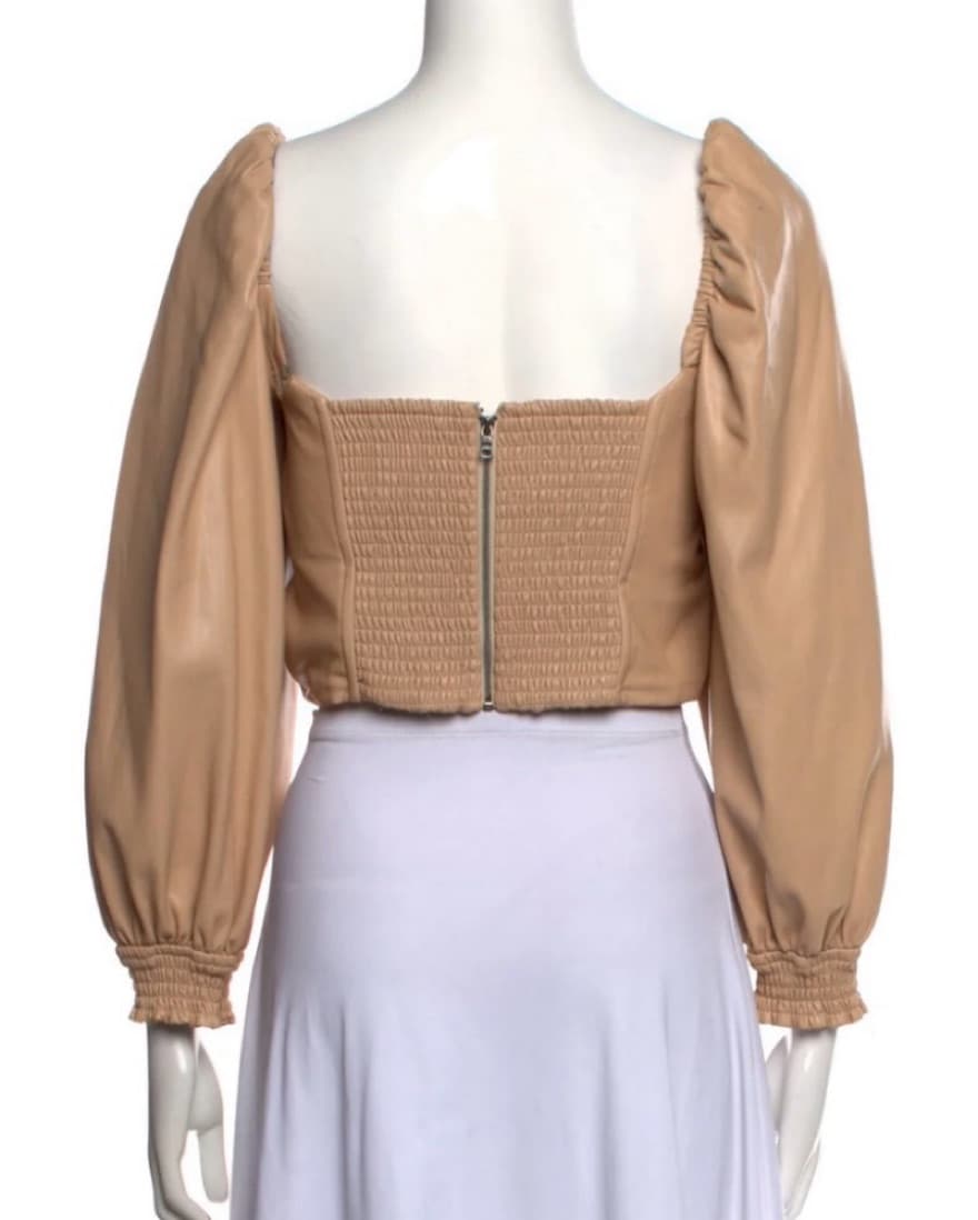 Alice & Olivia Long Sleeve Crop Top - Image 2