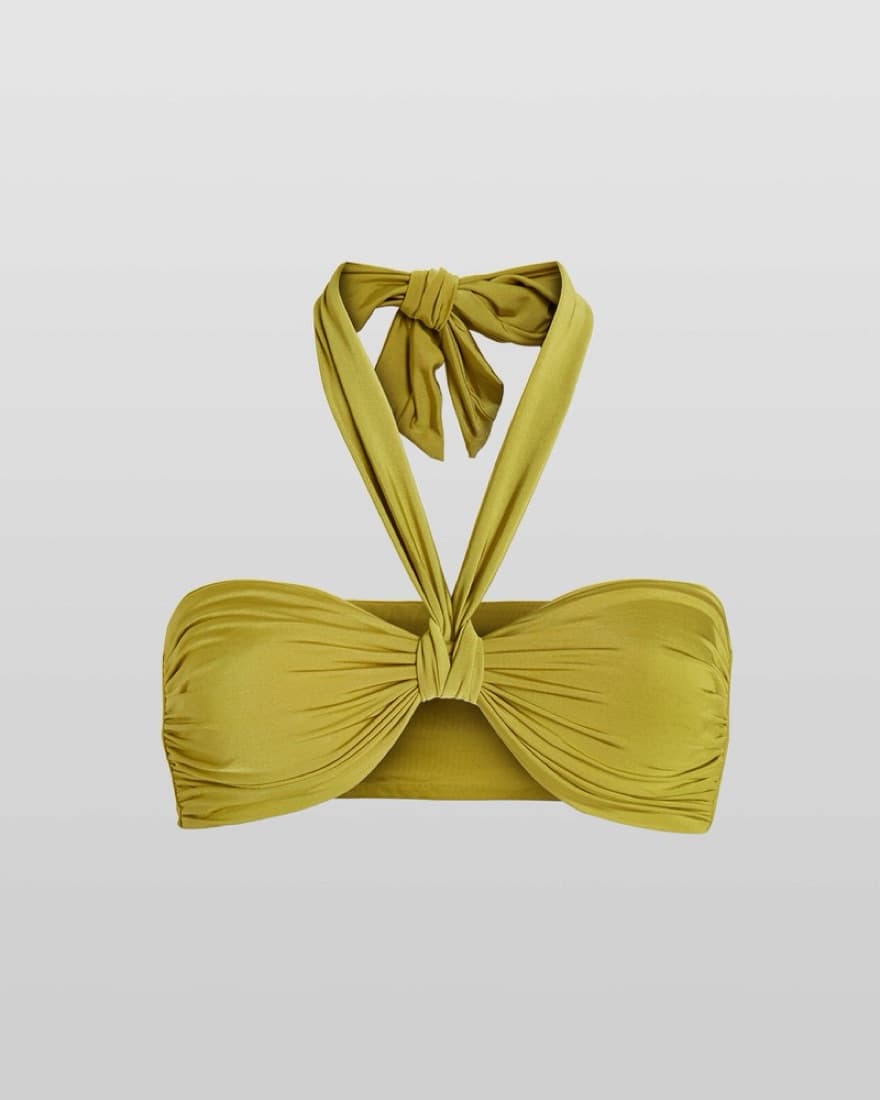 Halter Bikini Top with Bottoms - Image 1