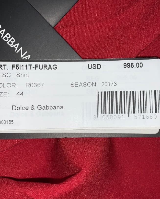 nwt DOLCE & GABBANA size 44 silk blouse - Image 4