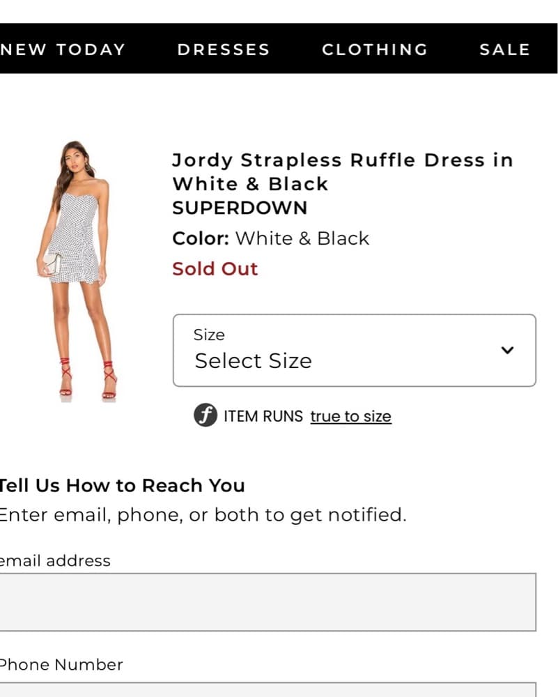 Jordy Strapless Ruffle Dress - Image 3