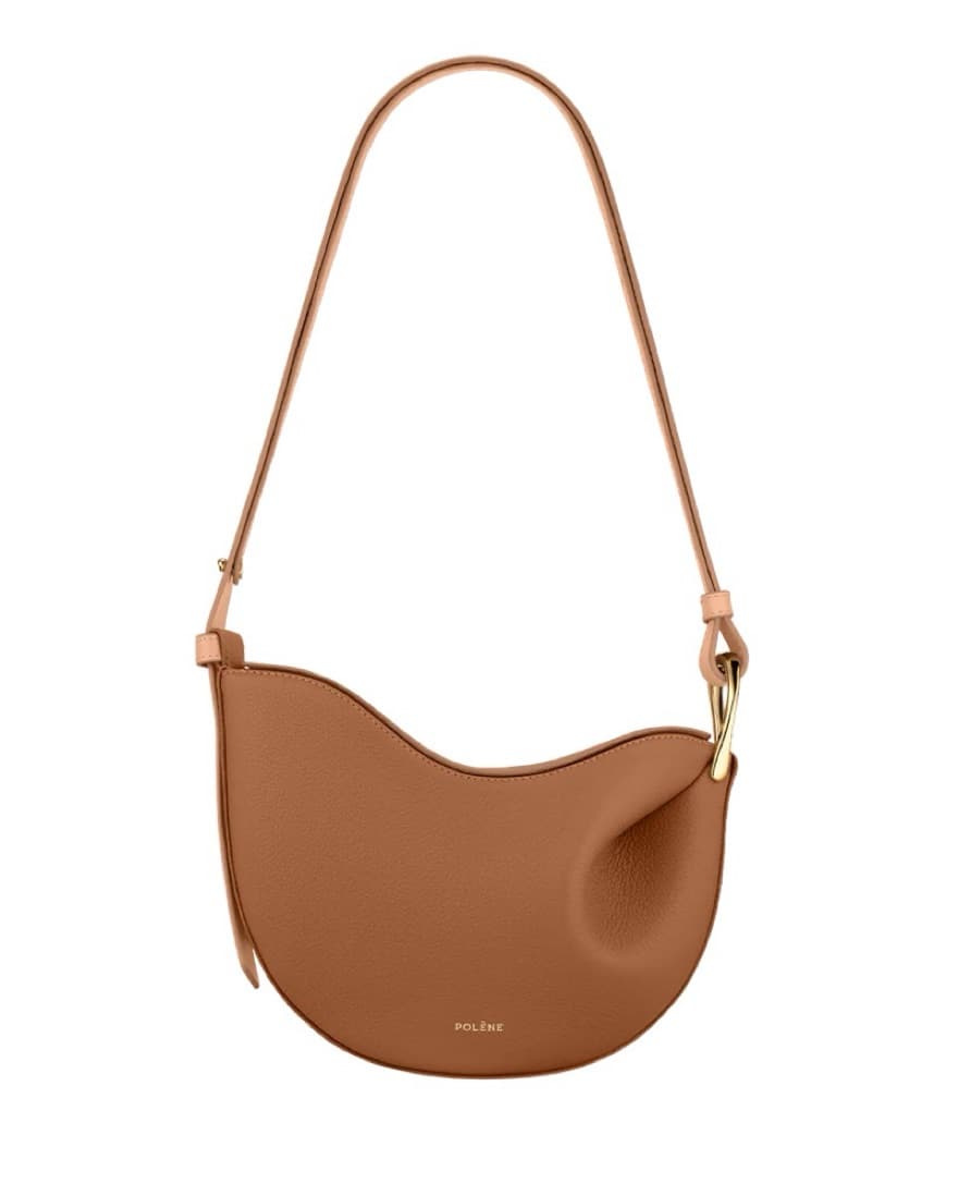 Polene Tonca Leather Bag - Camel - Image 2
