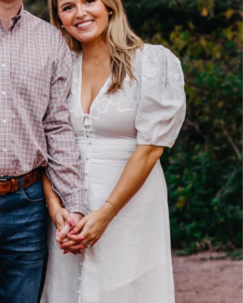 Veronica Beard white Eyelet Dress - Image 4
