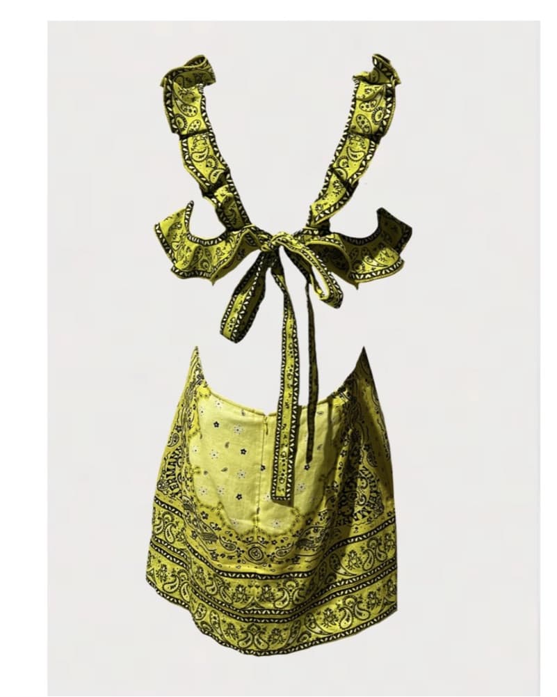 Yellow Bandana Zimmermann Dress - Image 3