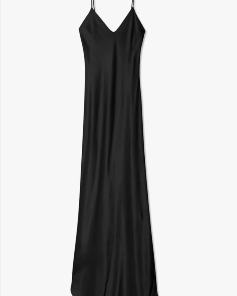 Nili Lotan Black Slip Gown S - Image 1