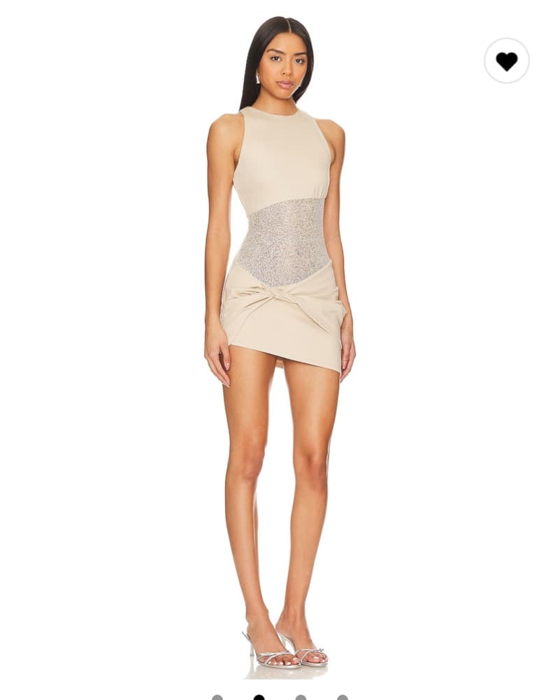 Soraia Mini Dress In Sand  - Image 2
