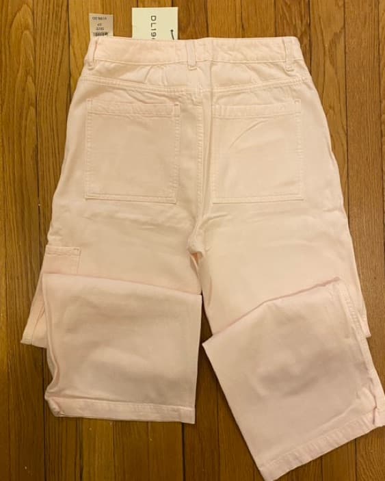 DL1961 Pale Pink Cargo Hepburn Jeans  - Image 2