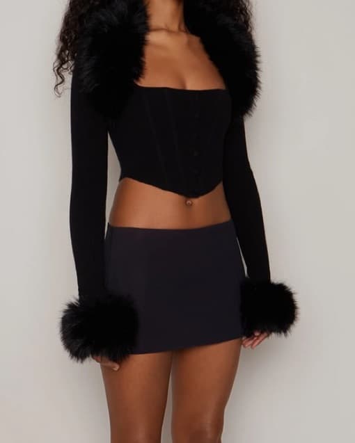 Danielle Guizio Fur Bolero - Image 1