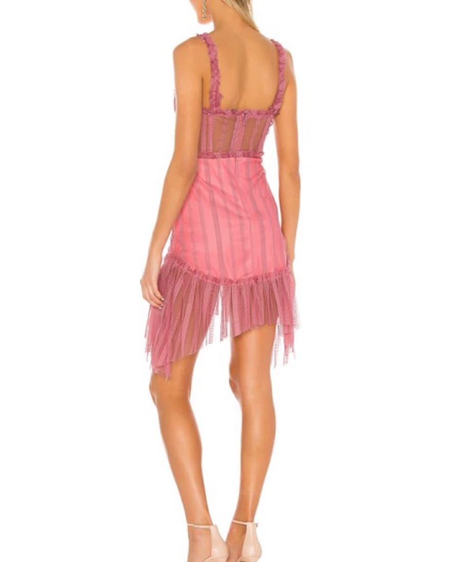 NBD Alani Mini Dress in Blush Pink - Image 4