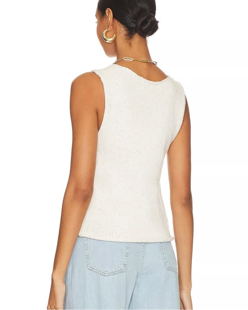 Revolve Line And Dot Knit Vest Tank  - Image 2