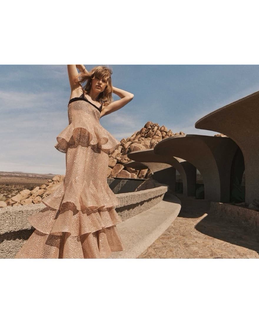 Zimmermann Pavilion Glitter Flutter Gown - Image 5
