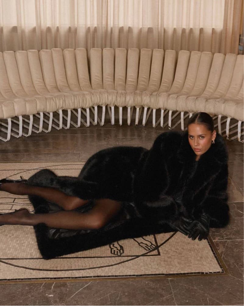 Faux Fur Maxi Coat - Image 3