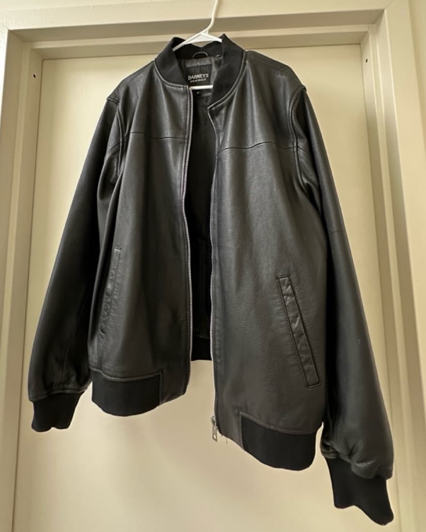 Barneys Oversized Leather Jacket - Image 1