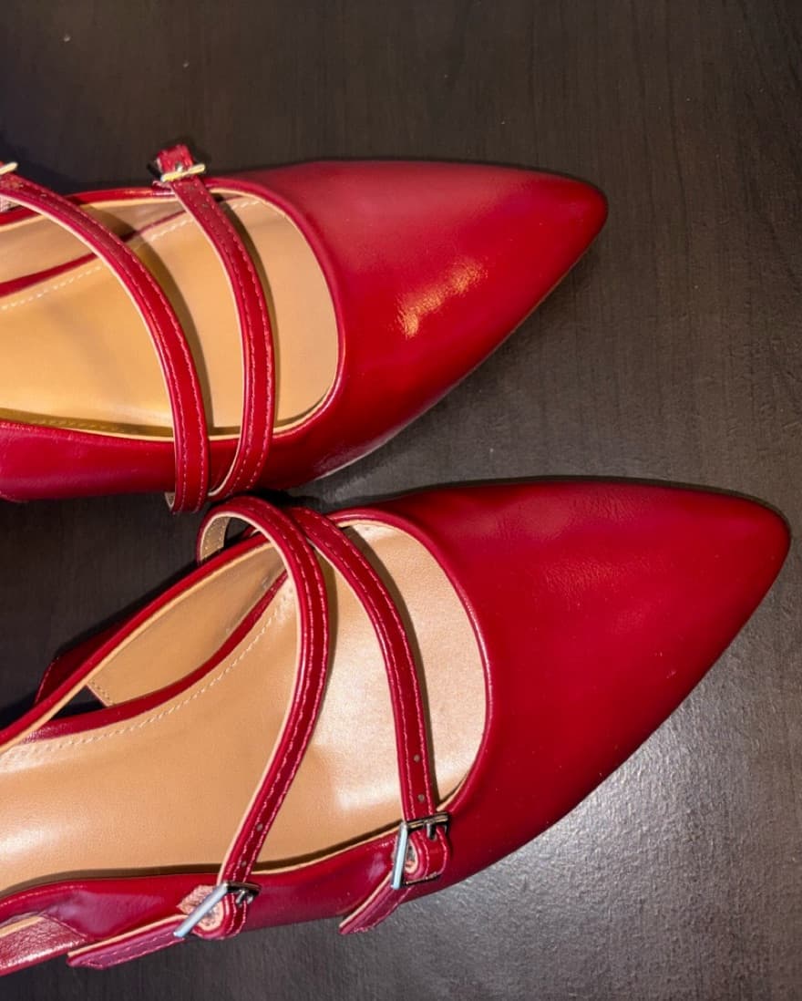 Red Kitten Heels  - Image 5