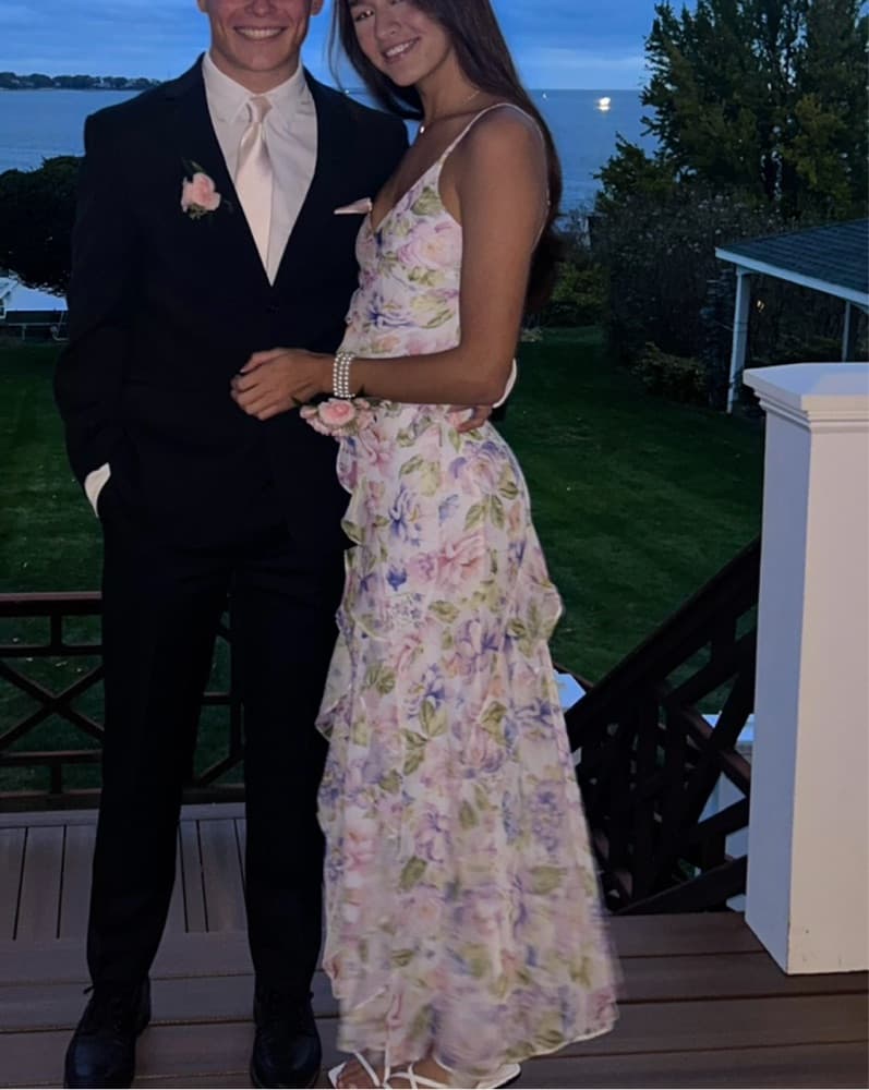 Long Flowy Floral Dress - Image 1