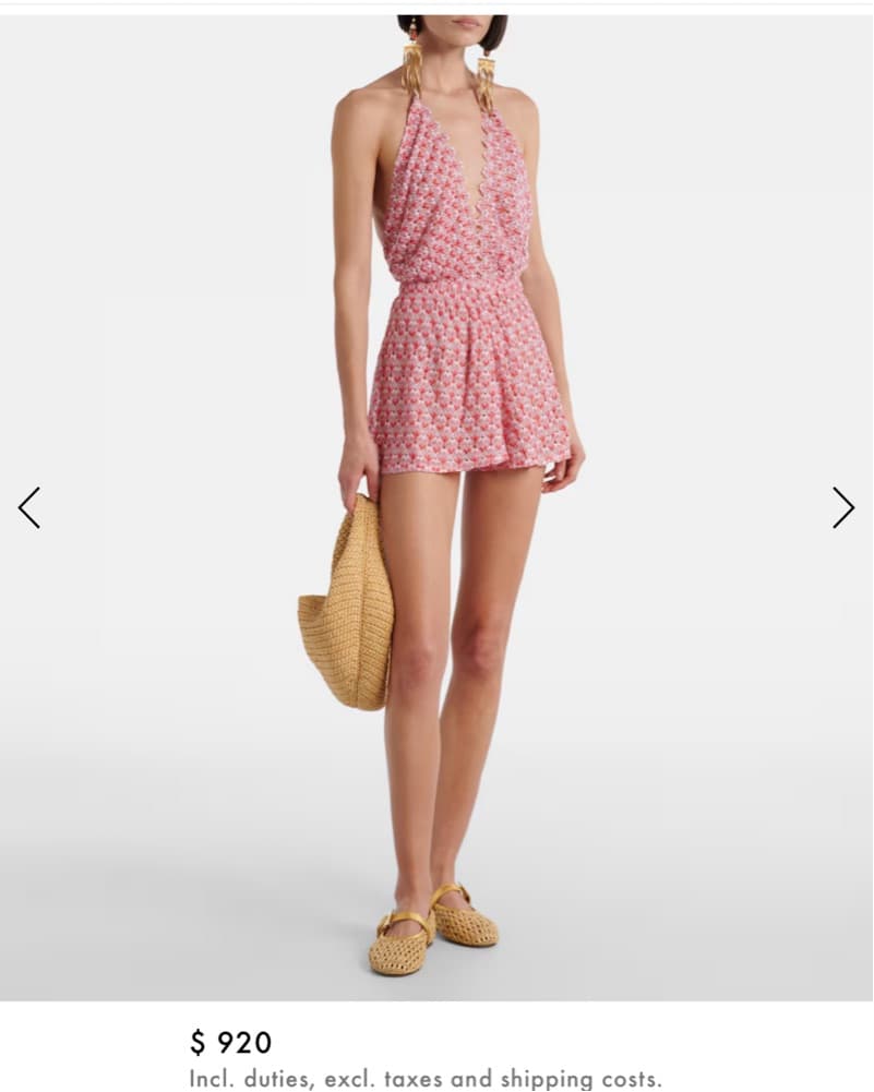 MISSONI Open-knit lamé playsuit - Image 2