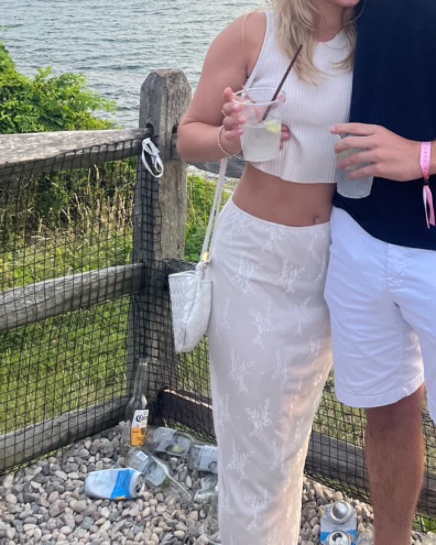 White Lace Maxi Skirt - Image 2