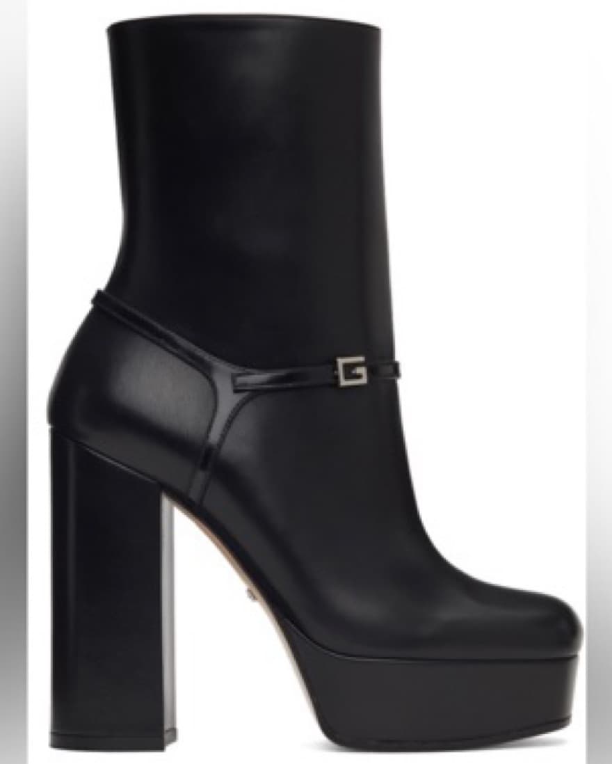 Gucci  Black Tiarah Platform Boots - Image 1