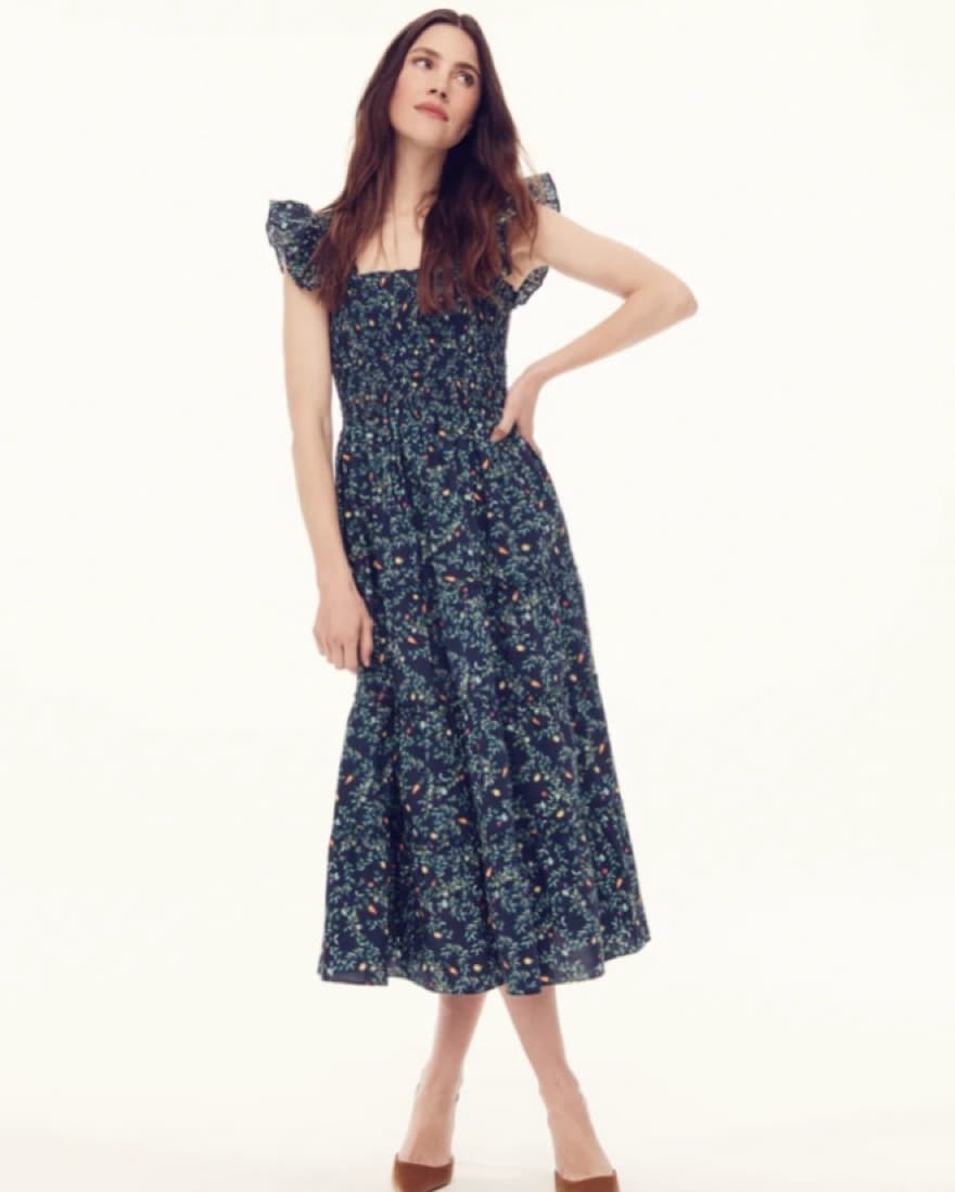 Hill House Ellie Nap Dress Midnight Gard - Image 3