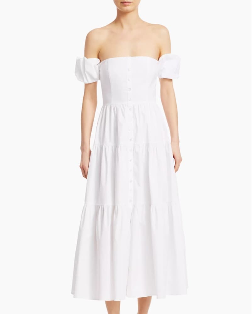 Staud White Dress - Image 1