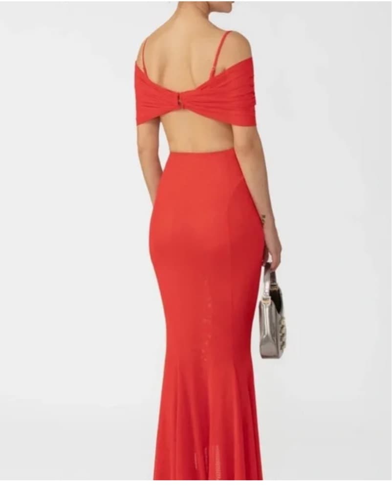 Sau Lee Red Maxi Dress - Image 3
