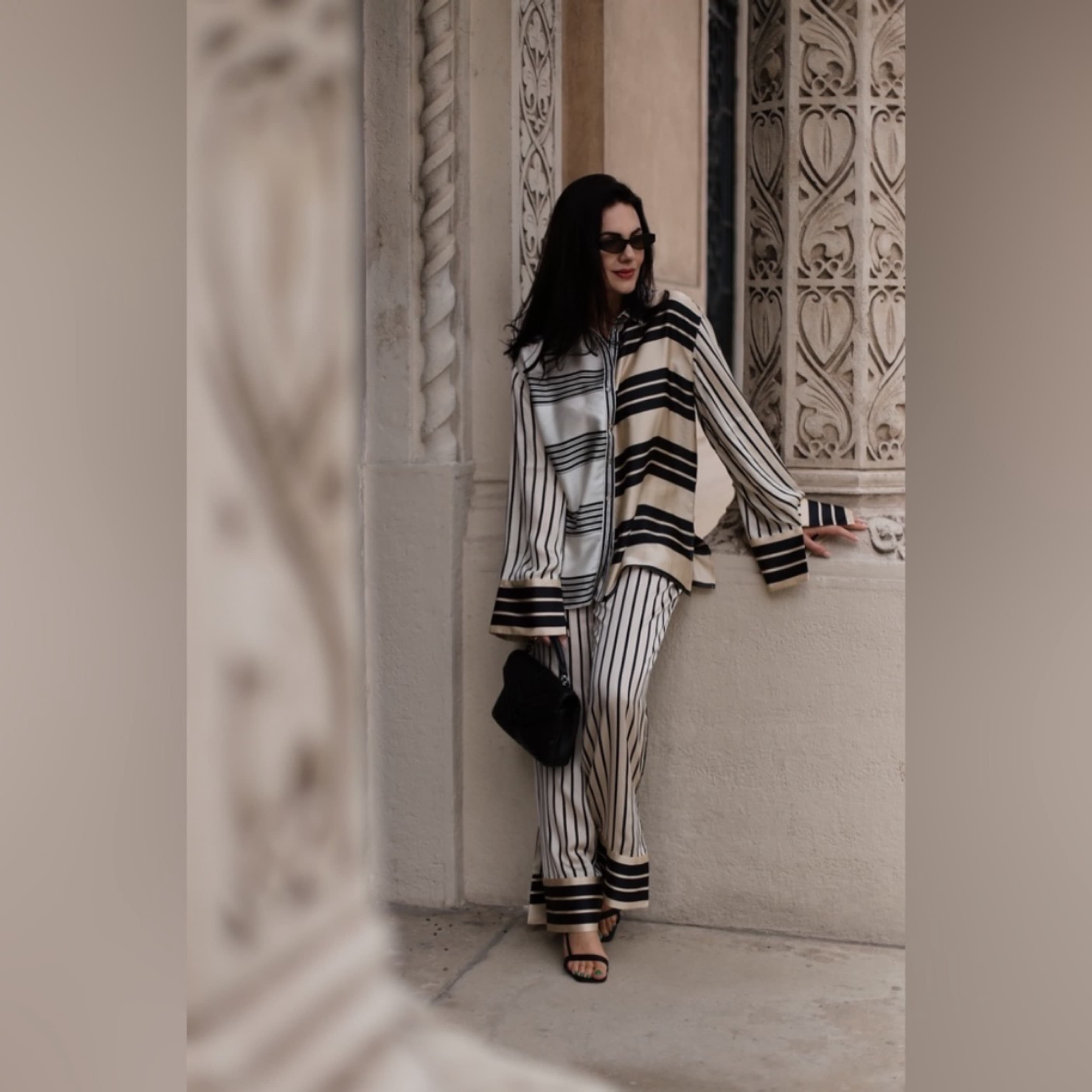 Katy Blouse in Multi Stripe - Image 5