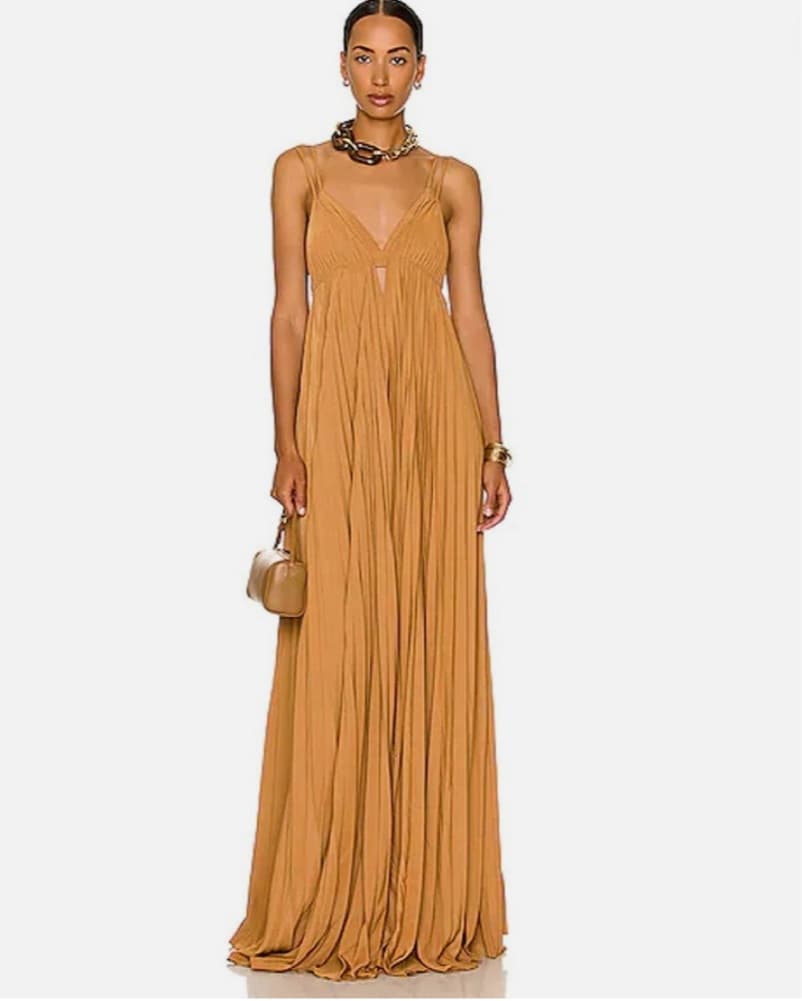 A.L.C. Pleated Maxi Dress - Image 1