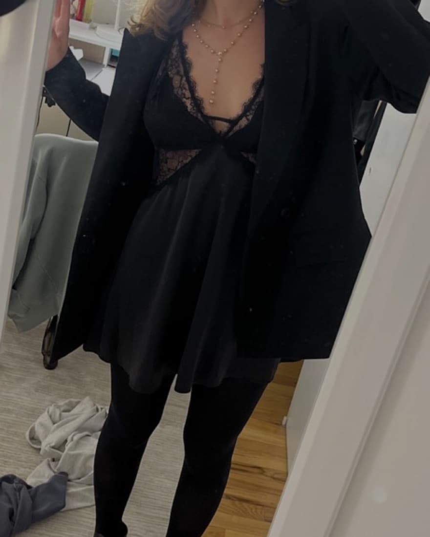 Lovers and Friends Black Slip Dress - Image 4