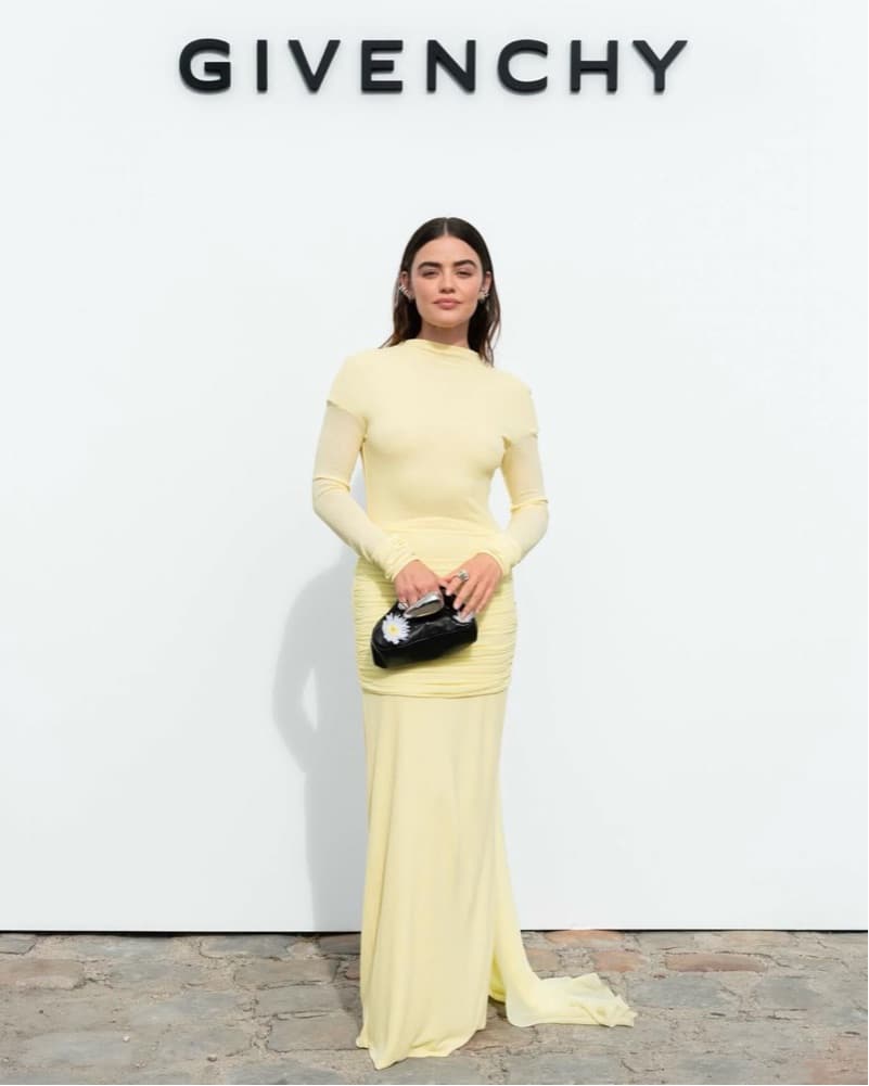 Givenchy Yellow Ruched Crepe Gown Dress - Image 1