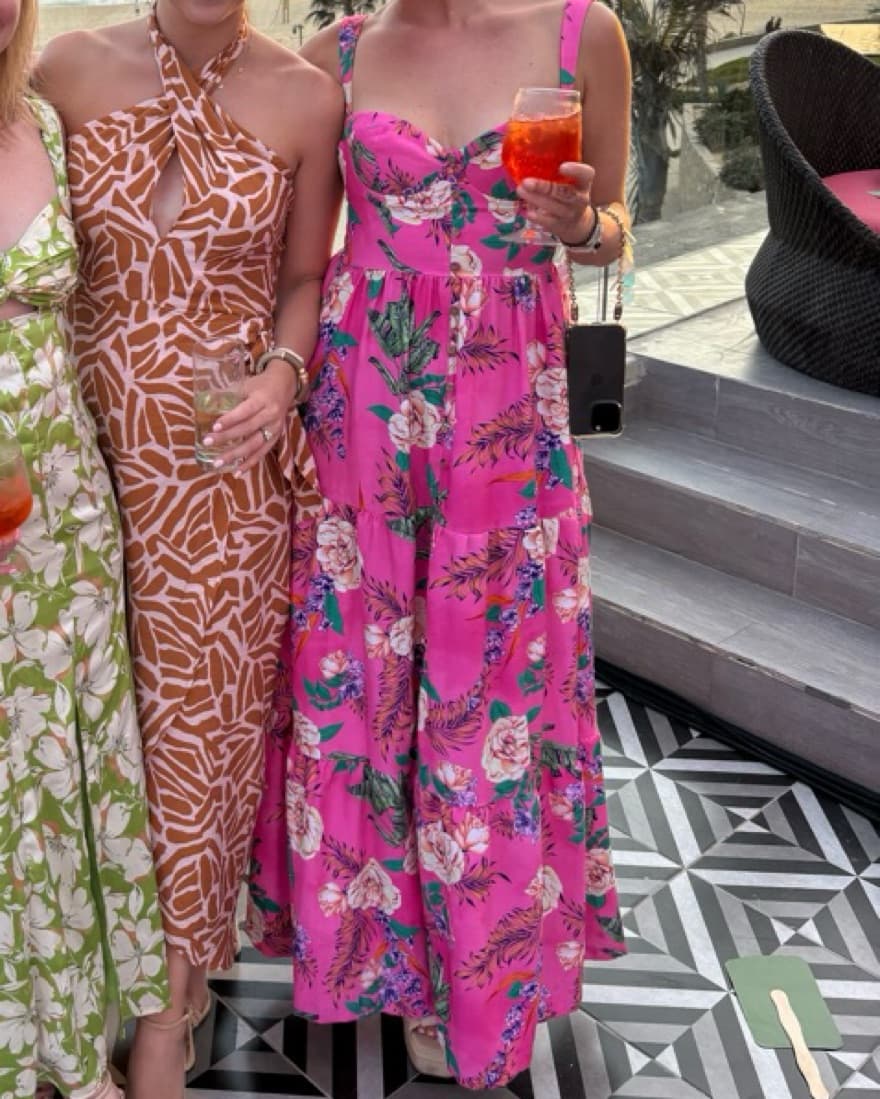 X REVOLVE ALANI DRESS IN PINK FLORAL - Image 3