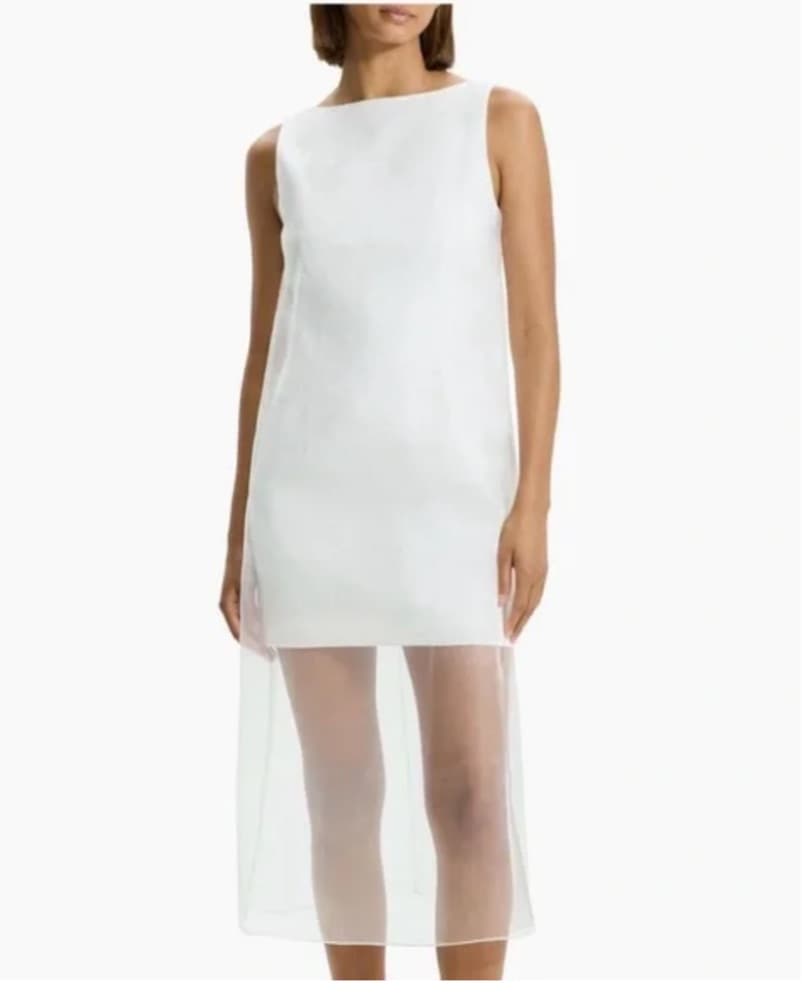 Theory Silk Overlay Dress - Image 1