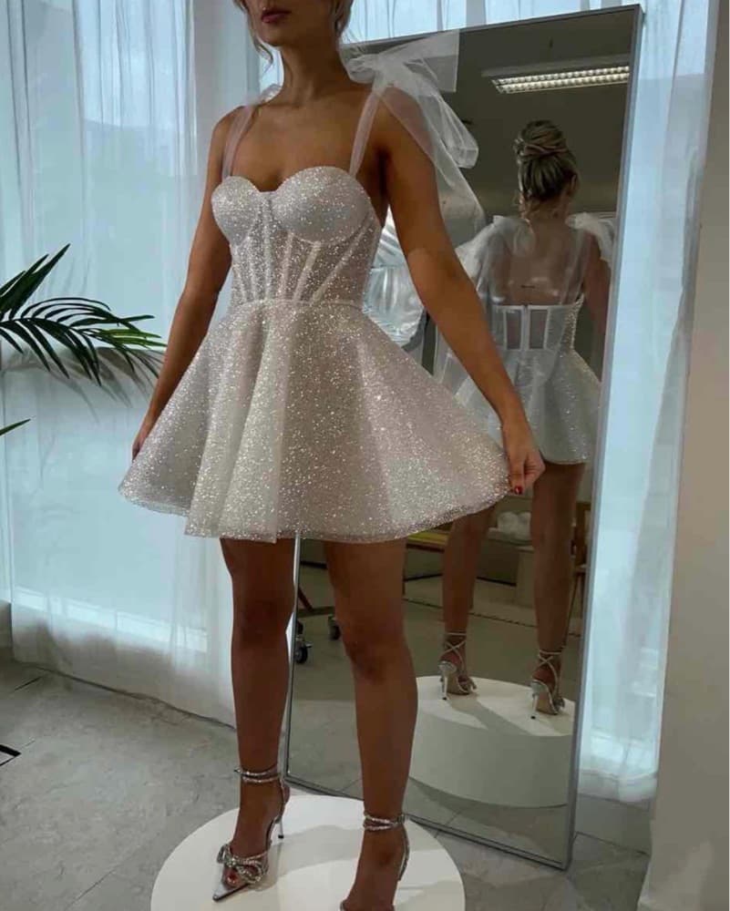 Rosie Etienne Emmelie Sparkle Mini Dress - Image 1