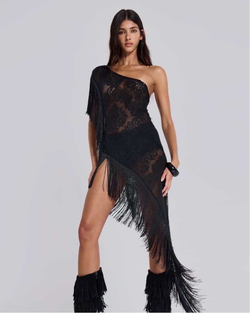 Vivienne Lace Fringe Dress - Image 4