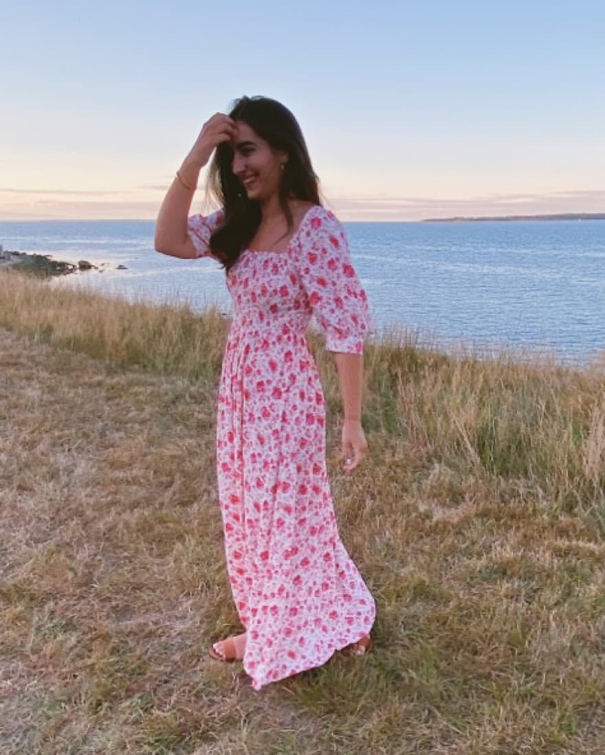Something Navy Floral Maxi Dress - Image 2