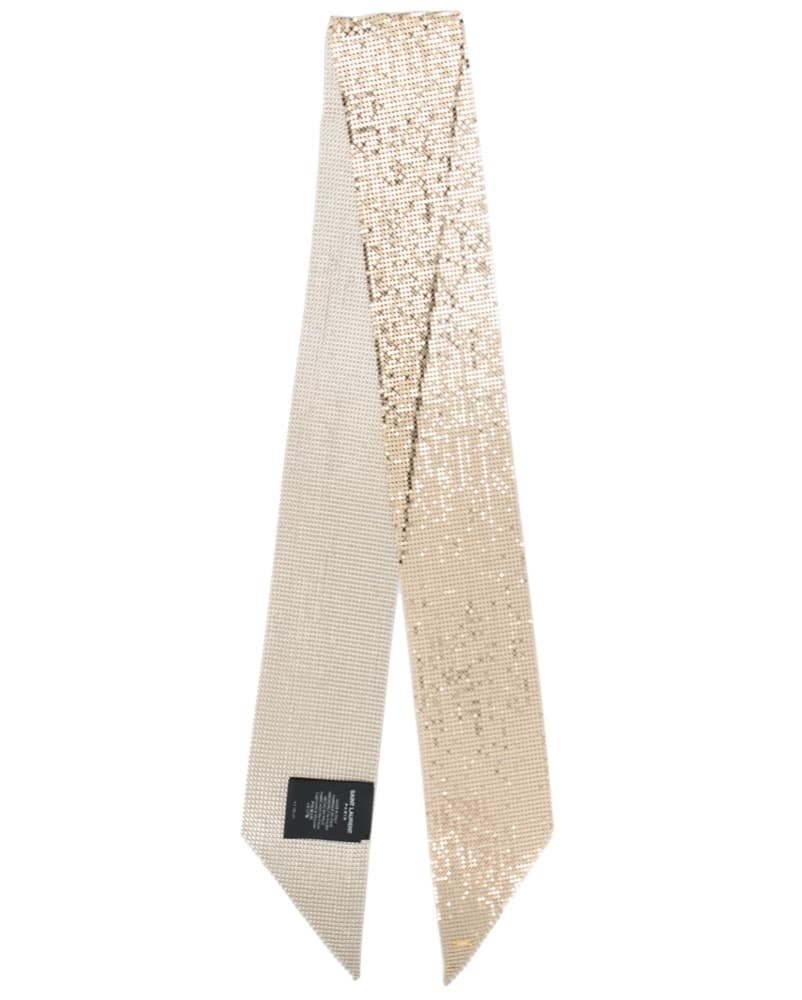 Saint Laurent Gold Chain Mail Scarf - Image 2