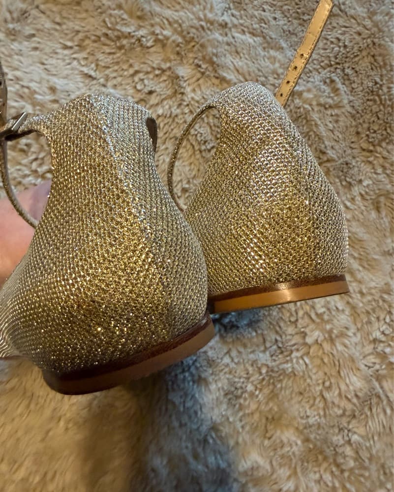 Jimmy Choo Gold Flats - Image 5