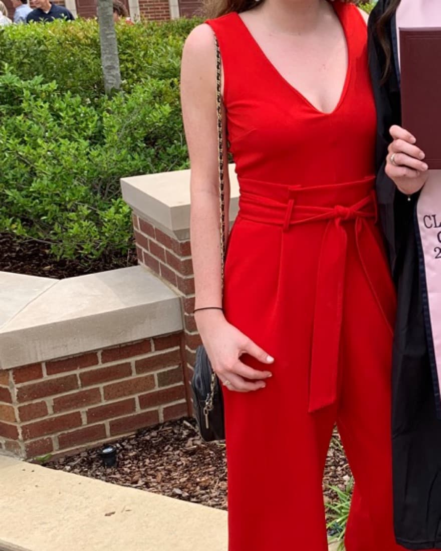 Anthropologie Red Jumpsuit - Image 3