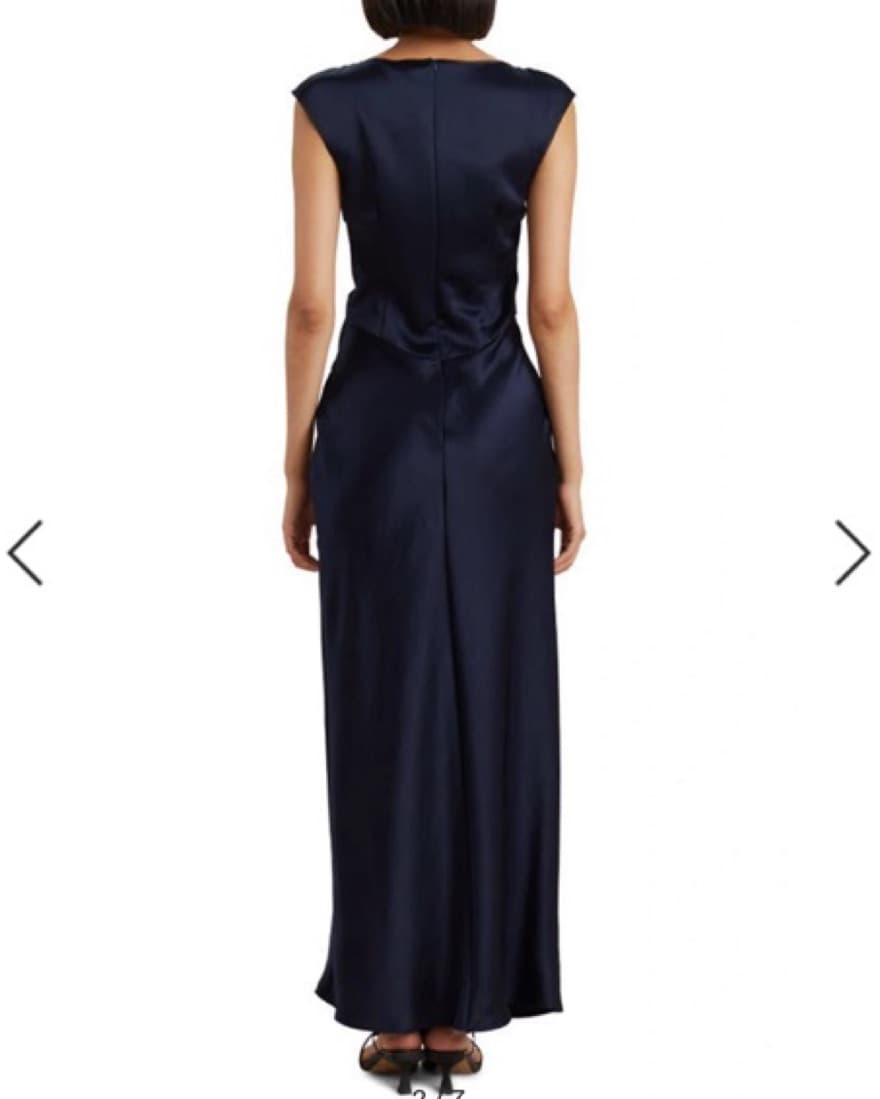 Bec & Bridge Cap Sleeve Satin Dress - Image 4