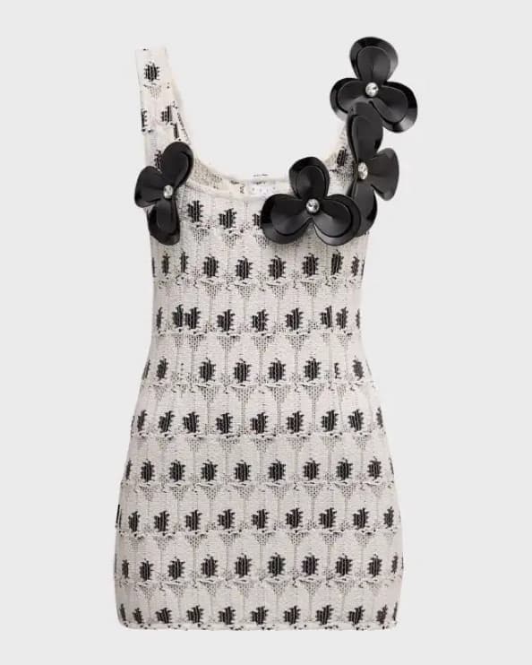 AREA Eye Crochet-Knit Dress - Image 2