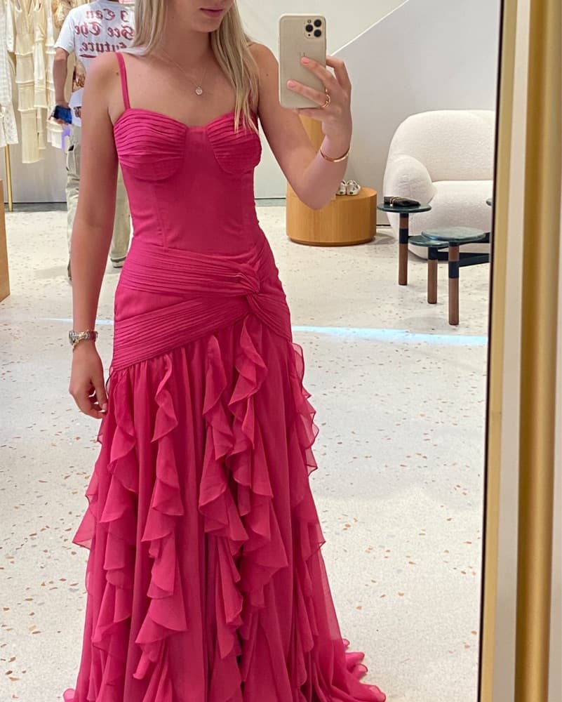 patbo ruffle drop waist maxi  - Image 1