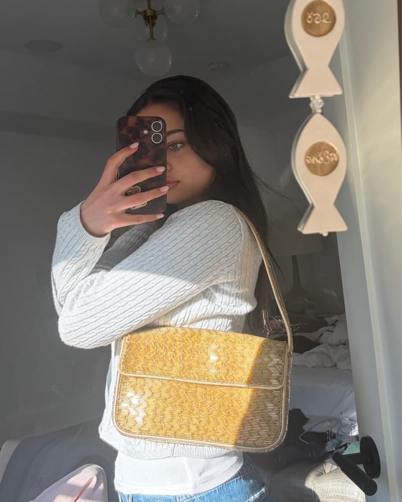 STAUD Gold tommy Bag - Image 2